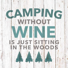 "Camping Without Wine" Cocktail Napkins
