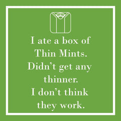 "Thin Mints" Cocktail Napkins