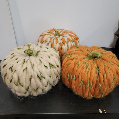 Large Wool Pumpkin