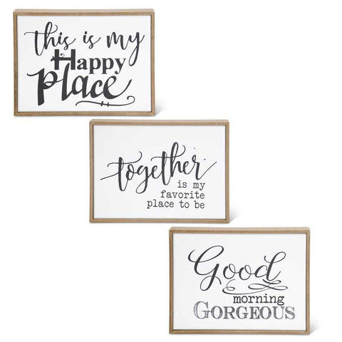 Inspirational Wood Sign (3 Variants)