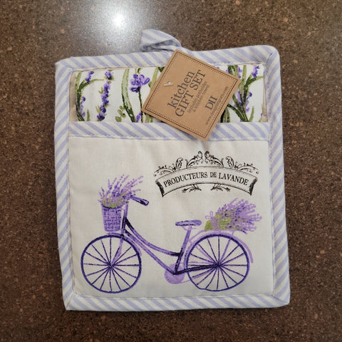 "Lavender Provence" Potholder Gift Set