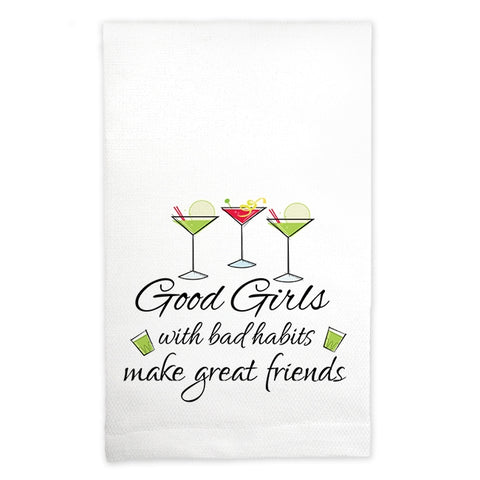 "Good Girls w/ Bad Habits" Kitchen Towel