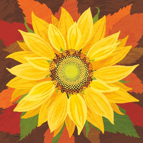 "October Sunflower" Cocktail Napkin