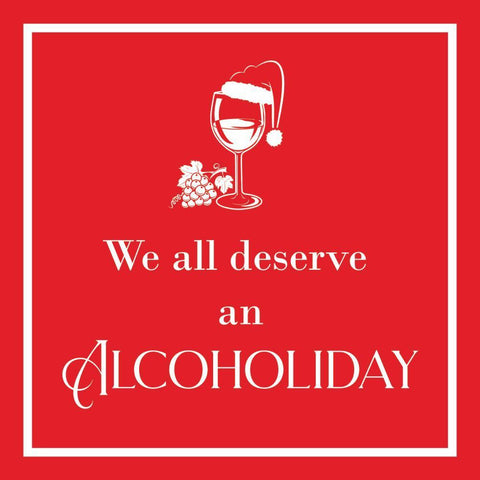 "Alcoholiday" Cocktail Napkins