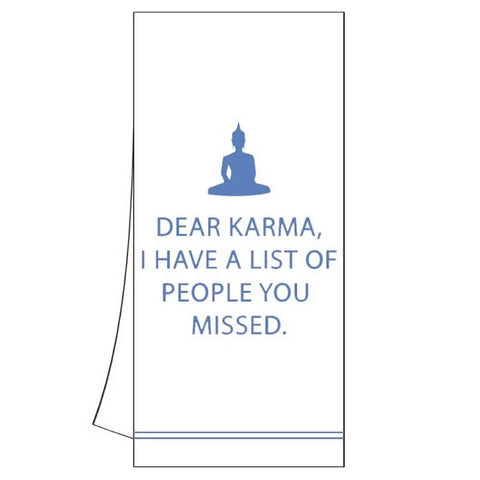 "Dear Karma" Kitchen Towel