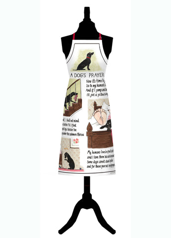 A Dogs Prayer Cotton Apron