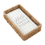 Seagrass Basket and Guest Napkin Set (2 Styles)