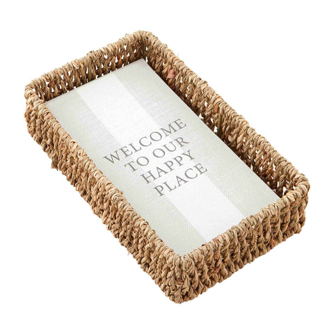 Seagrass Basket and Guest Napkin Set (2 Styles)