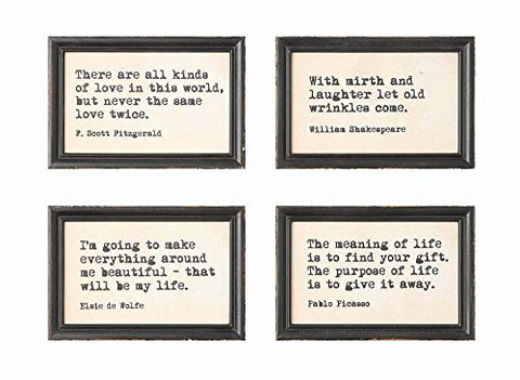 Inspirational Quote Wooden Sign (4 Variants)