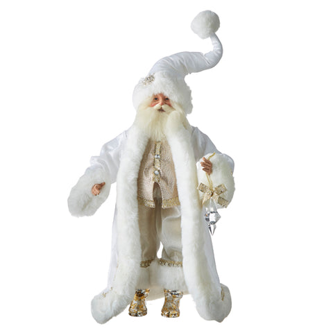 Glistening White Santa