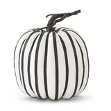 Black & White Glittered Pumpkin
