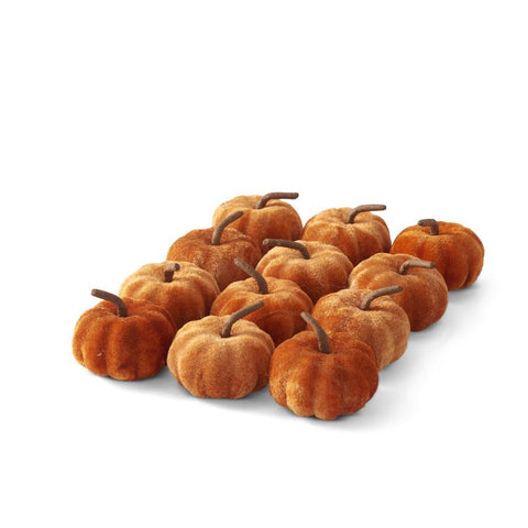 Orange Velvet Pumpkins