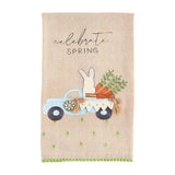 Spring Embroidered Hand Towels
