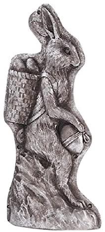 Antique Silver Resin Embossed Easter Bunny