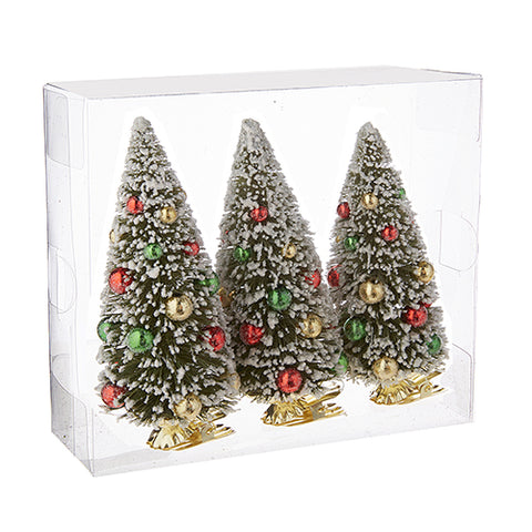 Box Of Clip-on Bottle Brush Tree Ornaments