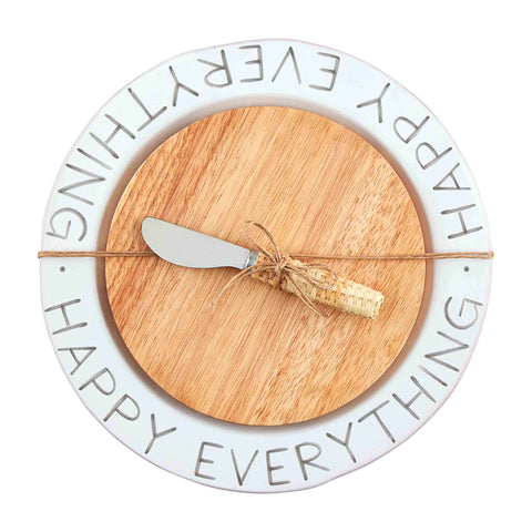 Happy Everything Cheese Plate and Board Set