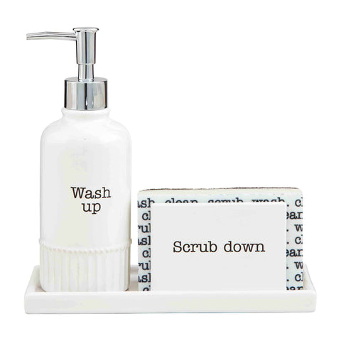 Soap Dispenser and Sponge Set