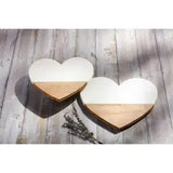 Marble Wooden Heart Platter