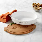 Hot Stuff Ceramic Trivet & Baker Set