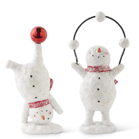 Glittered Snowmen