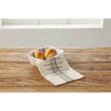 Ceramic Basket and Towel Set