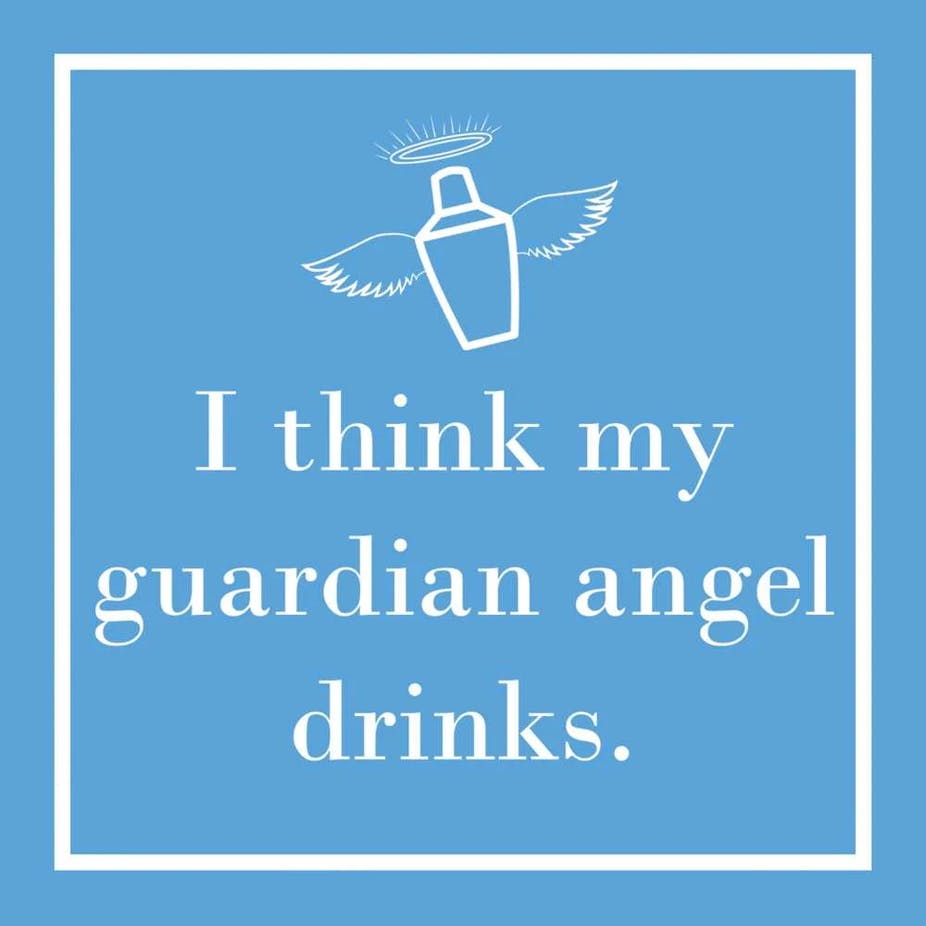 Paperproducts Design My Guardian Angel Cocktail Napkin - Thumbnail 2