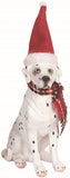 Dog Figurine w/ Plaid Scarf