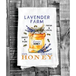 Lavender Honey Flour Sack Towel