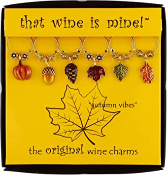 Autumn Vibes Wine Charms