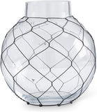 Glass Jars with Wrapped Chicken Wire