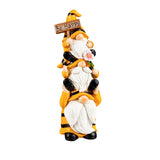 Stacked Bee Gnome Trio Garden Statue