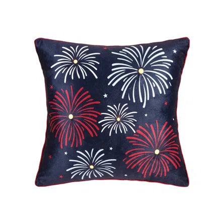 4th of July LED Light-Up Pillow