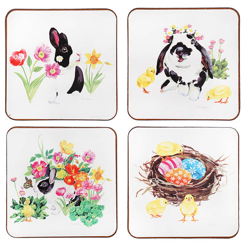Easter Garden Coasters (4 Set)