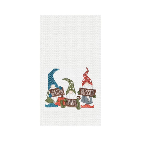 Grateful Thankful Gnome Towel