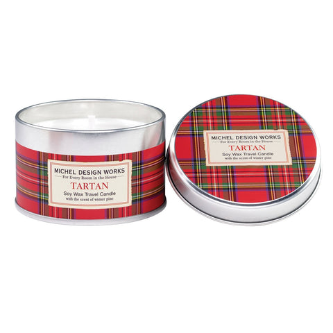 "Tartan" Soy Wax Travel Candle