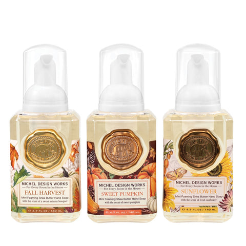 Fall Foaming Soap Set of 3 (Sweet Pumpkin and Sunflower Scented)