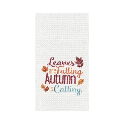 Leaves are Falling Autumn Calling Kitchen Towel