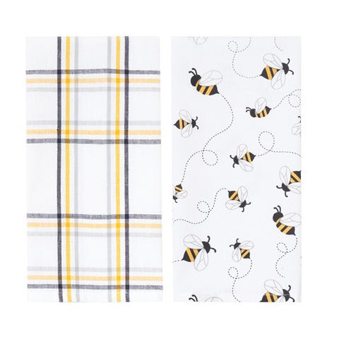 Buzzing Bee Kitchen Towel Set of 2