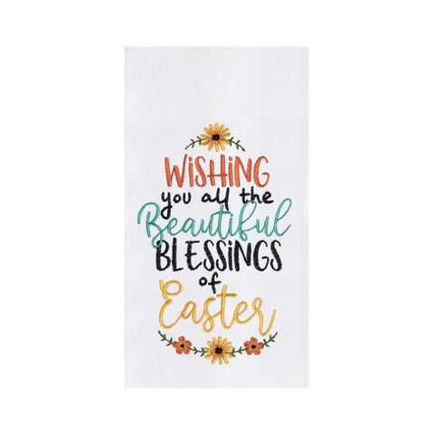 Blessings Of Easter Flour Sack Towel