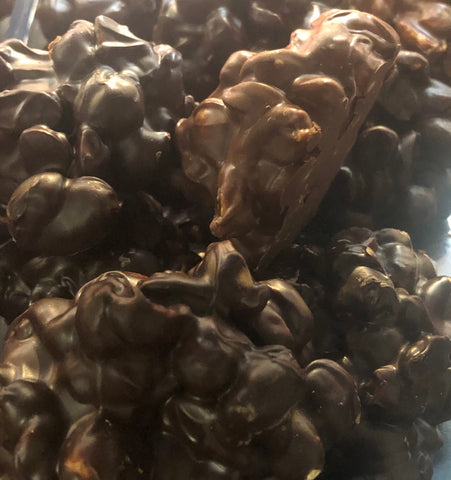 Chocolate Dipped Peanut Cluster
