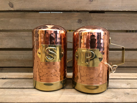 Copper Salt and Pepper Shakers