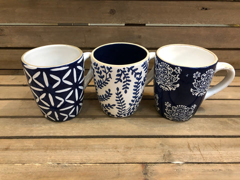 Blue Stoneware Mug