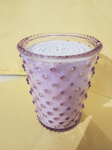 Purple Glass Candle