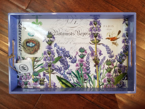 Lavender Rosemary Decoupage Wooden Tray