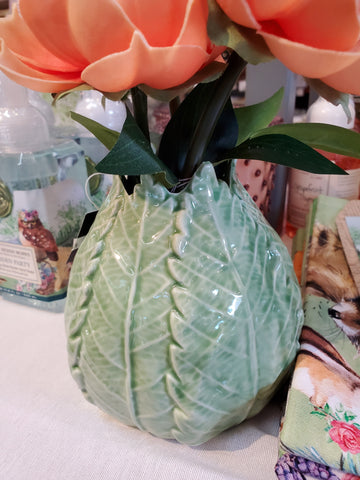 Green Leaf Vase
