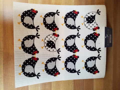 Chickens Swedish  Dishcloth