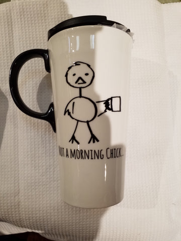 Morning chick 17oz ceramic cup