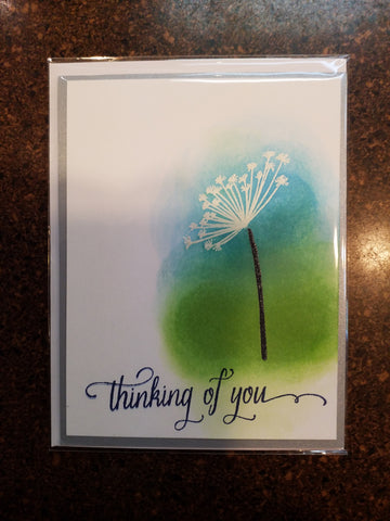Thinking of you dandelion card