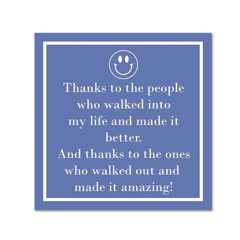 "Thanks To The People" Cocktail Napkin