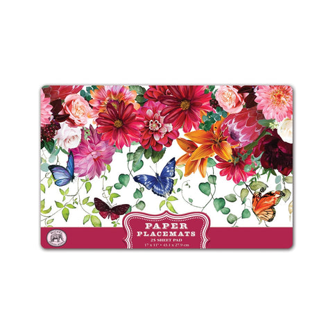 Sweet Floral Melody Paper Placemats